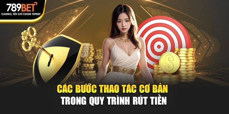 Các bước thao tác cơ bản trong quy trình rút tiền