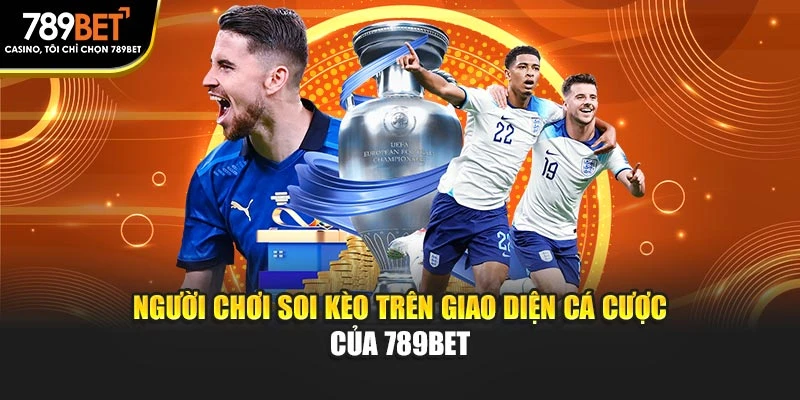 Người chơi soi kèo trên giao diện cá cược của 789BET